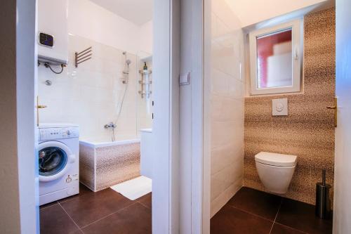 Golden Bridge Apartment with private parking tesisinde bir banyo