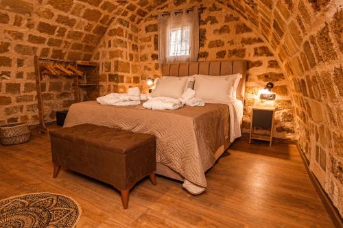Кровать или кровати в номере Inverno Medieval apartment