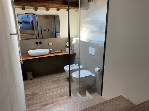 Koupelna v ubytování Ca Baruffa B&B
