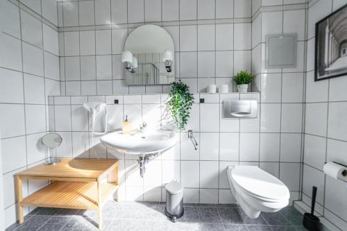 Koupelna v ubytování FullHouse - Magdeburg - Premium Apartments A9
