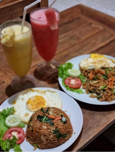 Mad i den private indkvartering eller i nærheden