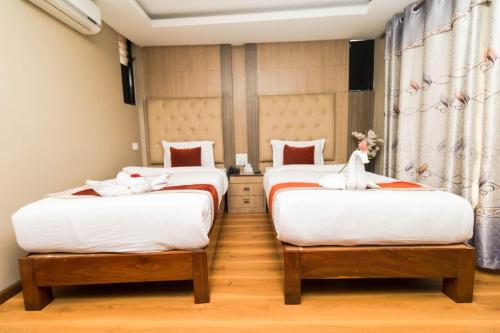 Hotel Marinhaにあるベッド