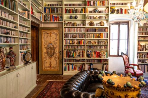 Knihovna v bed and breakfast
