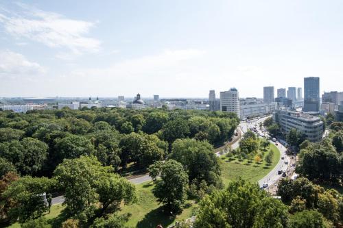 Výhľad na mesto Varšava alebo výhľad na mesto priamo z apartmánu