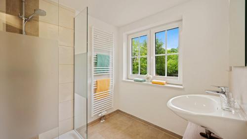 Koupelna v ubytování Hotel Deichinsel