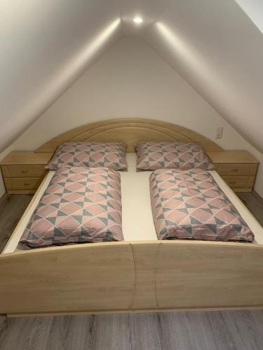 Postel nebo postele na pokoji v ubytování Haus CM