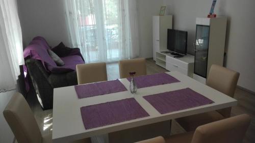 TV a/nebo společenská místnost v ubytování Apartments in Brodarica 4731-4 and 4731-1
