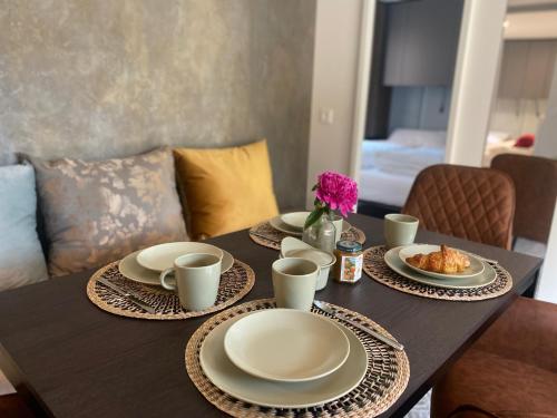 Et opholdsområde på Glamping Resort Rio Vantone