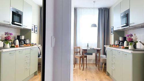 Dapur atau dapur kecil di Apartments am Dom