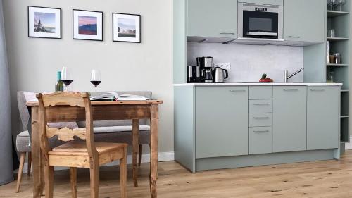 Dapur atau dapur kecil di Apartments am Dom