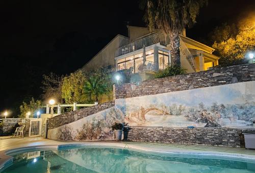 Dolce Notte, l'idéal pour des vacances à Bastia - Appartement avec vue panoramique et piscine sur les hauteurs