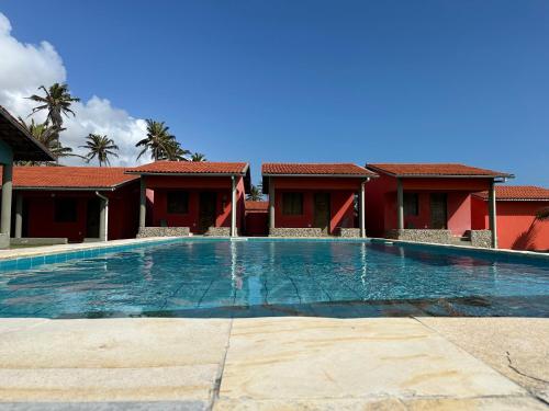 Takito Kite House, Praia da Baleia, Itapipoca CEの敷地内または近くにあるプール