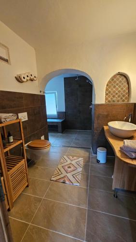 Phòng tắm tại Ferienwohnung Otto Deluxe