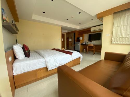 Katil atau katil-katil dalam bilik di L18 residence แอลสิบแปด เรสซิเดนซ์