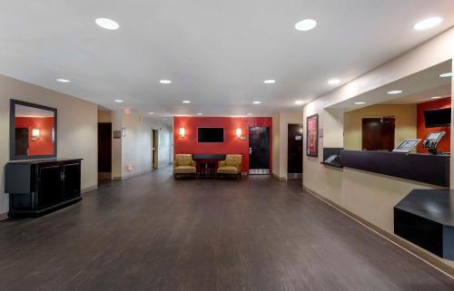 a lobby of a hospital with a waiting room at Extended Stay America Suites - Orange County - Katella Ave in Orange
