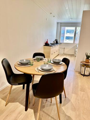 Χώρος καθιστικού στο Elegant apartment with Sauna in the center