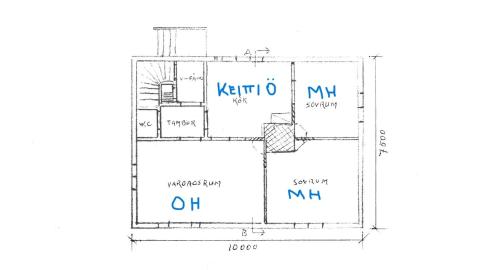 Κάτοψη του Ugglebo, stuga, mökki, cottage