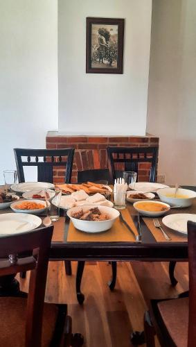 Jídlo v penzionu nebo okolí