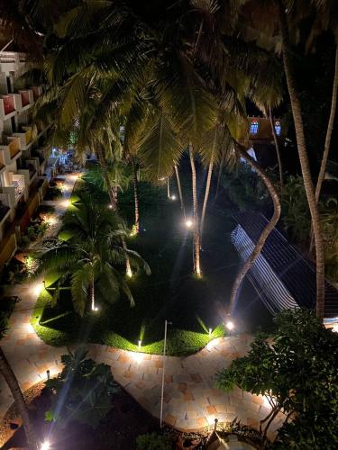 Jardín al aire libre en Indie Stays Goa