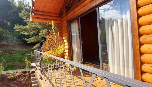 Balkón nebo terasa v ubytování Arte Jermuk Cottages