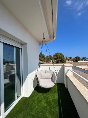 Χώρος καθιστικού στο Big house with swimming pool