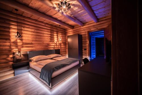 Katil atau katil-katil dalam bilik di Mítosz Apartman