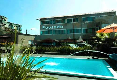 Pousada Praia Mongaguá em Frente ao Mar com Piscina e Churrasqueira