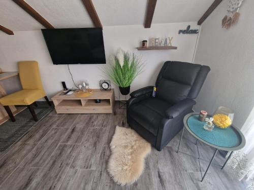 Gračac的住宿－ANA，客厅配有椅子和电视