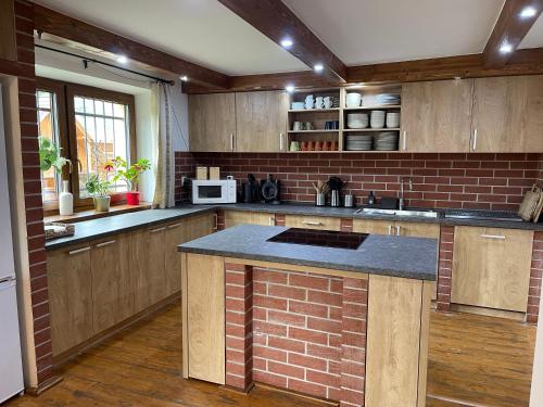 Dapur atau dapur kecil di Holiday home Skalka