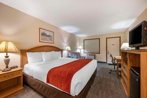 Ένα ή περισσότερα κρεβάτια σε δωμάτιο στο SureStay Plus Hotel by Best Western Buffalo