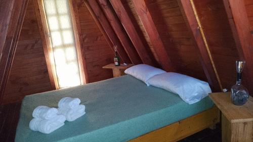 Postel nebo postele na pokoji v ubytování CABAÑAS COPITL