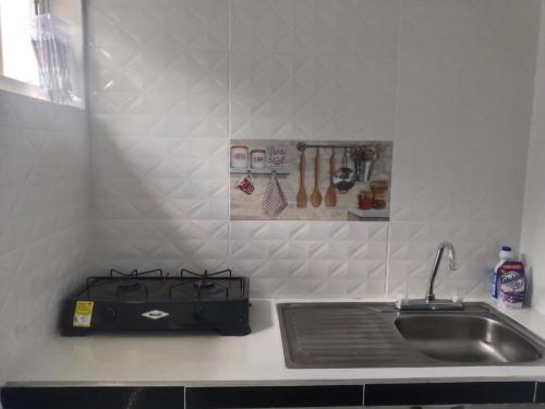 Dapur atau dapur kecil di Posada Sorybego
