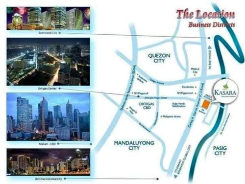 a map of the location of the london bridge city at Casa REYNA at KASARA Urban Residences in Manila