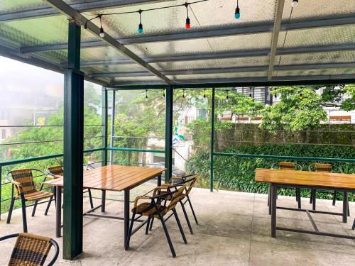 Μπαλκόνι ή βεράντα στο Hoàng Hà Hotel Tam Đảo