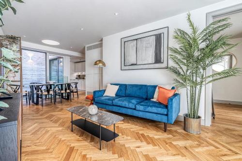 Area soggiorno di Luxury flats near Big Ben and London Eye