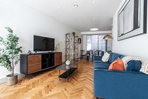TV o dispositivi per l'intrattenimento presso Luxury flats near Big Ben and London Eye