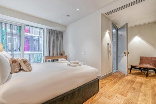 Letto o letti in una camera di Luxury flats near Big Ben and London Eye