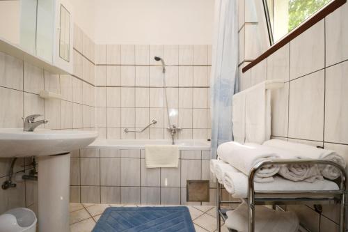 Koupelna v ubytování Apartments Tena