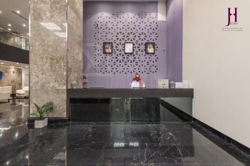 El vestíbulo o zona de recepción de Manazel Al Zaireen Hotel