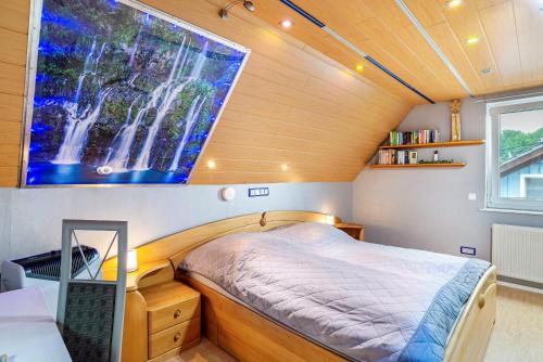 Postel nebo postele na pokoji v ubytování bei den Holzäppeln