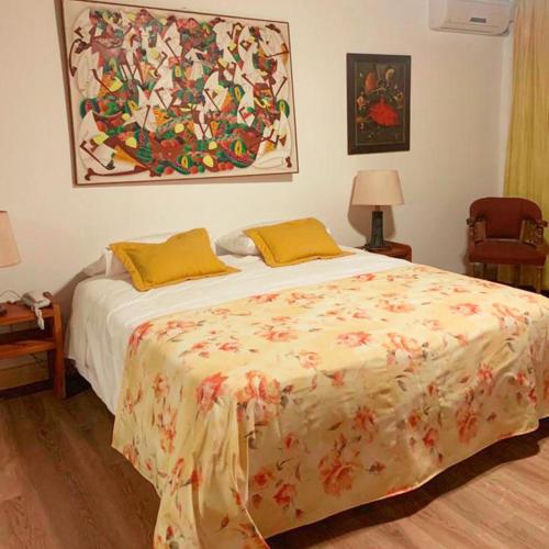 Ένα ή περισσότερα κρεβάτια σε δωμάτιο στο Hotel La Castellana
