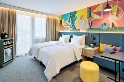 Spark by Hilton Vienna Messe Praterにあるベッド
