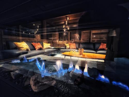 Chalet Aconit, terrasse panoramique avec jacuzzi et sauna