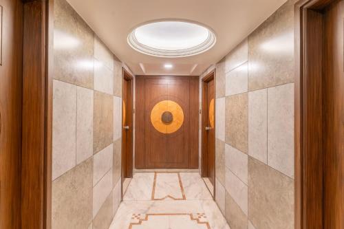 Koupelna v ubytování Hotel Sanmati