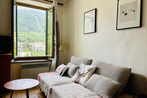 Ein Sitzbereich in der Unterkunft Cosy and quiet apartment in La Salle-les-Alpes