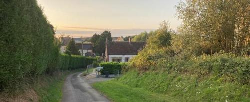 Landskap semula jadi dekat dengan the country house