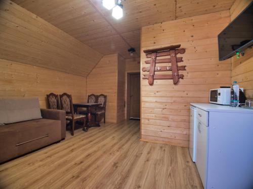 Kuchyň nebo kuchyňský kout v ubytování Nicole hotel