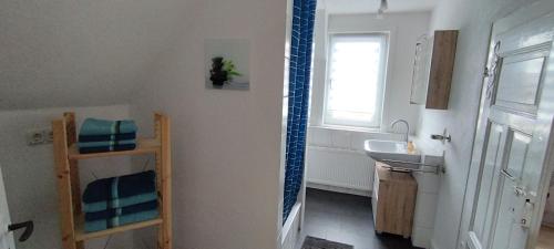 Koupelna v ubytování Ferienwohnung Landliebe