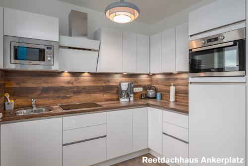 Dapur atau dapur kecil di Reetidyll am Haff