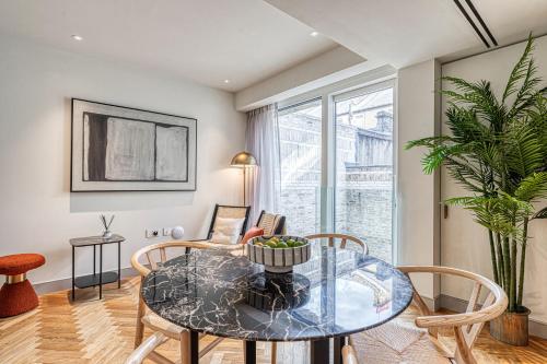 Area soggiorno di Luxury flats near Big Ben and London Eye
